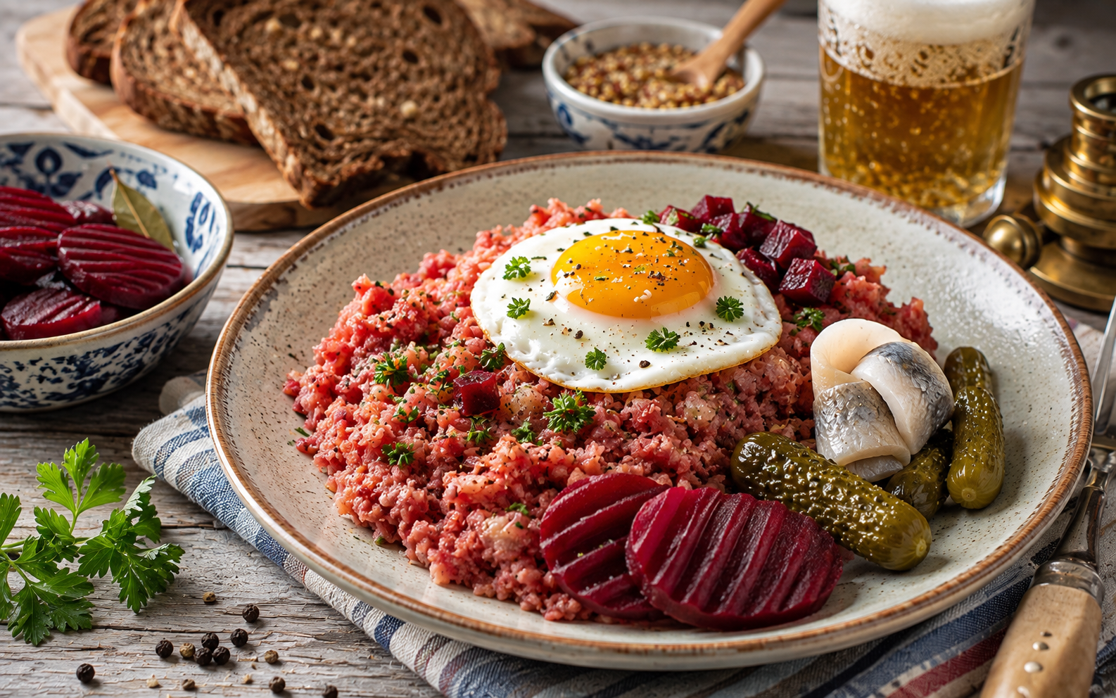 Labskaus nach alter Seemannsart